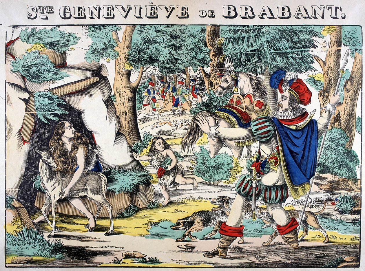 Rappresentazione della leggenda di Santa Genoveffa di Brabante. Scena dell