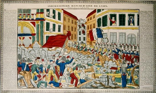 Insurrezione repubblicana a Lione, 9-14 aprile 1834 da French School