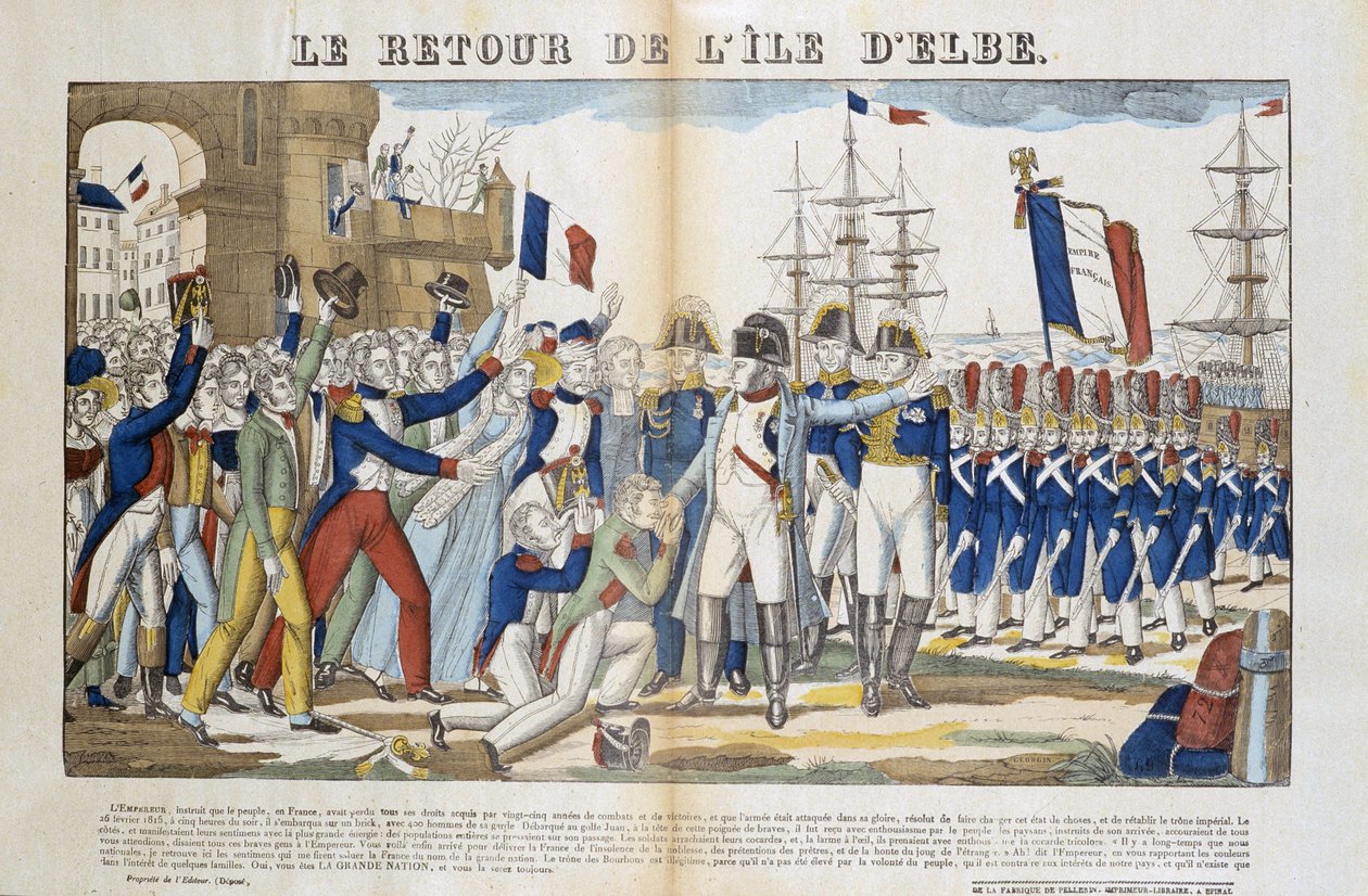 Ritorno di Napoleone Bonaparte (1769-1821) dal suo esilio all