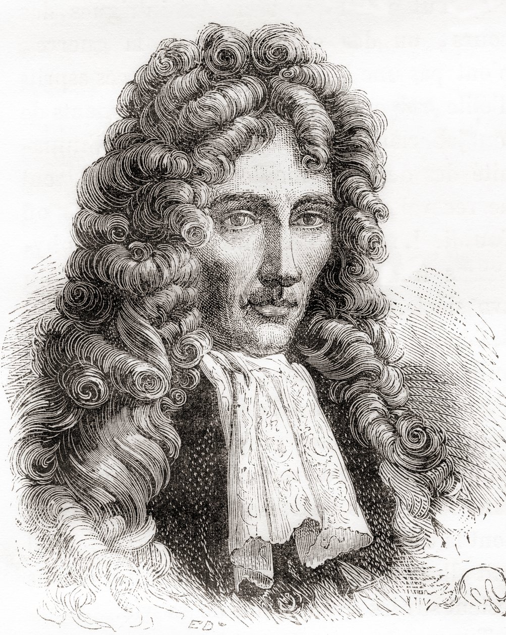 Robert William Boyle, filosofo naturale anglo-irlandese, chimico, fisico e inventore, da Les Merveilles de la Science, pub.1870 da French School