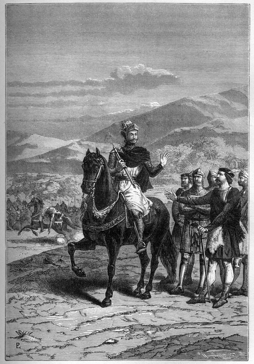Roberto il Bruce prima di Bannockburn, 1313, Scozia - Roberto I di Scozia da French School