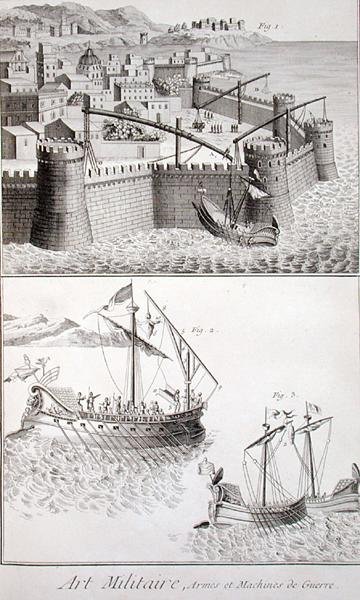 Macchinari romani per la guerra navale, da 