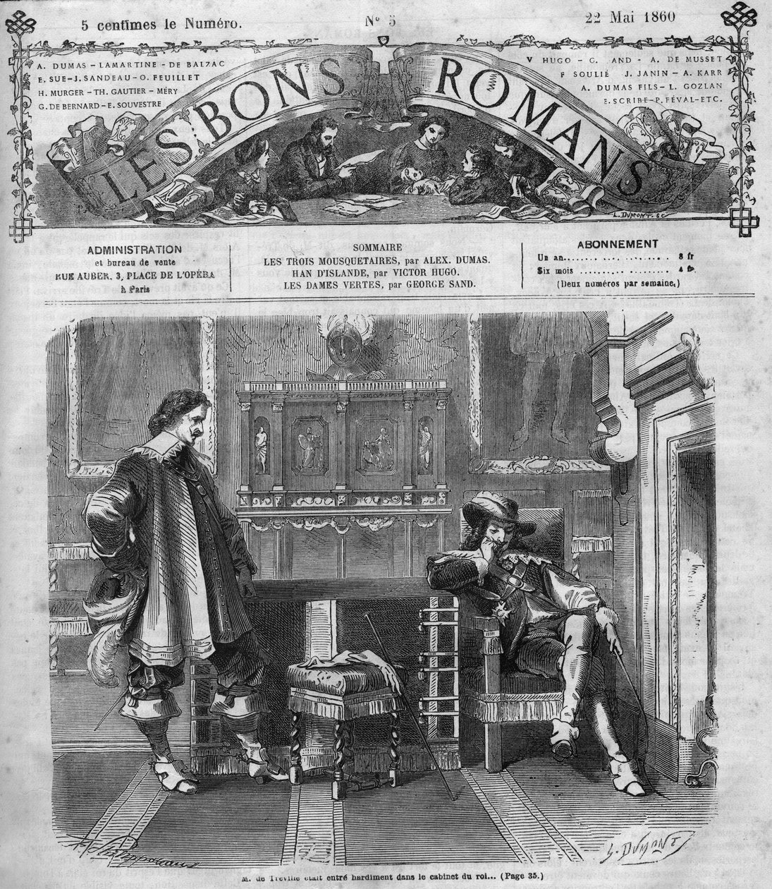 Romanzo a puntate: “I tre moschettieri” di Alexandre Dumas (1802-1870). Monsieur de Tréville ritorna audacemente nell