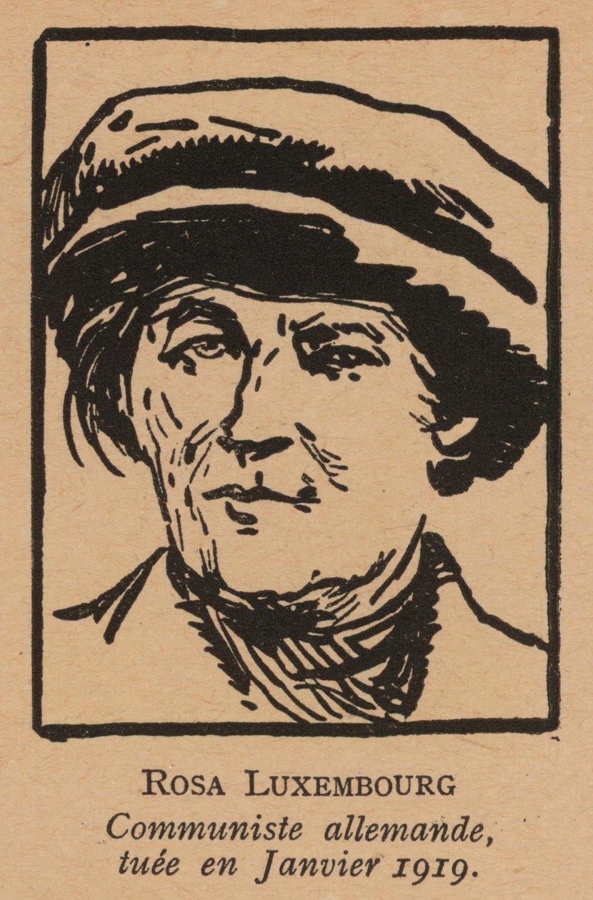 Rosa Luxemburg, rivoluzionaria comunista tedesca uccisa dai Freikorps dopo l