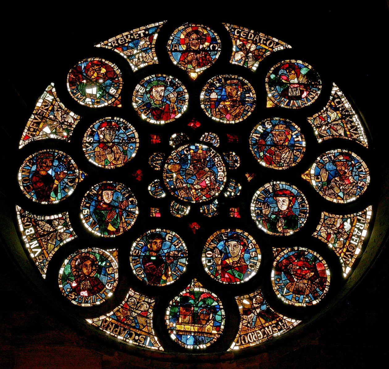 Rosone raffigurante il Nuovo Patto, c.1235 da French School