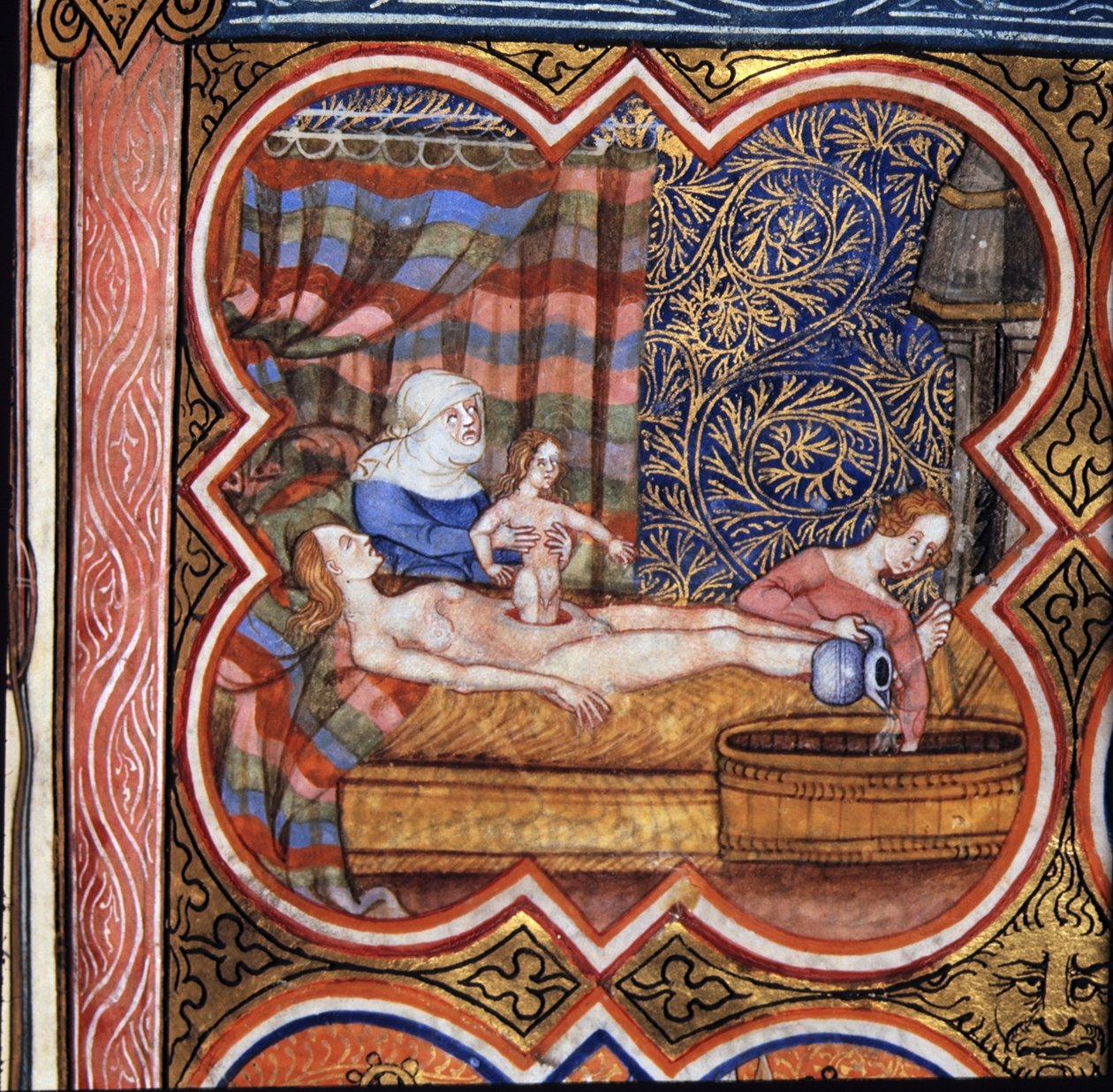 La nascita di Giulio Cesare (101-44 a.C.) da French School
