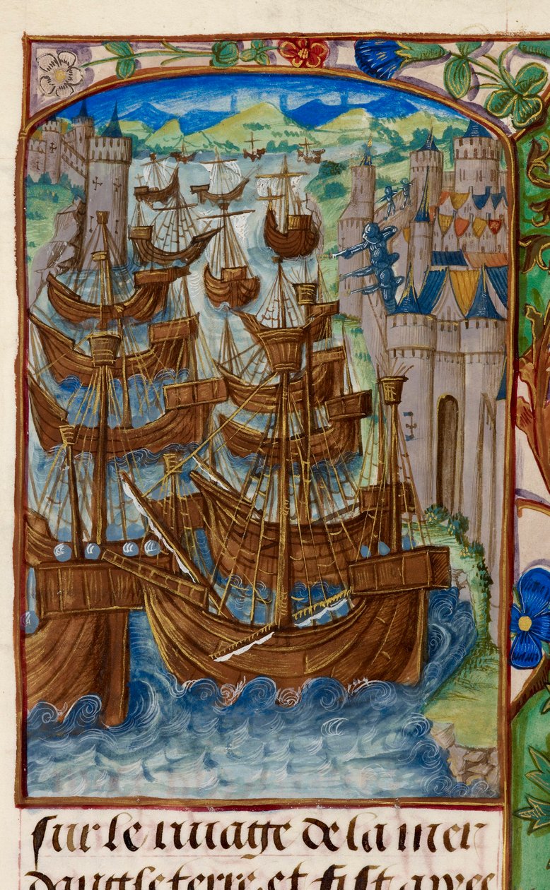 La flotta francese attaccata a Sluys, da 