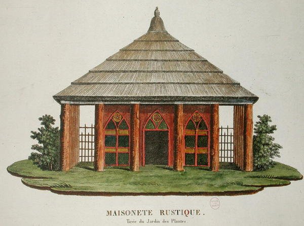 Casa rustica nel Jardin des Plantes, Parigi da French School