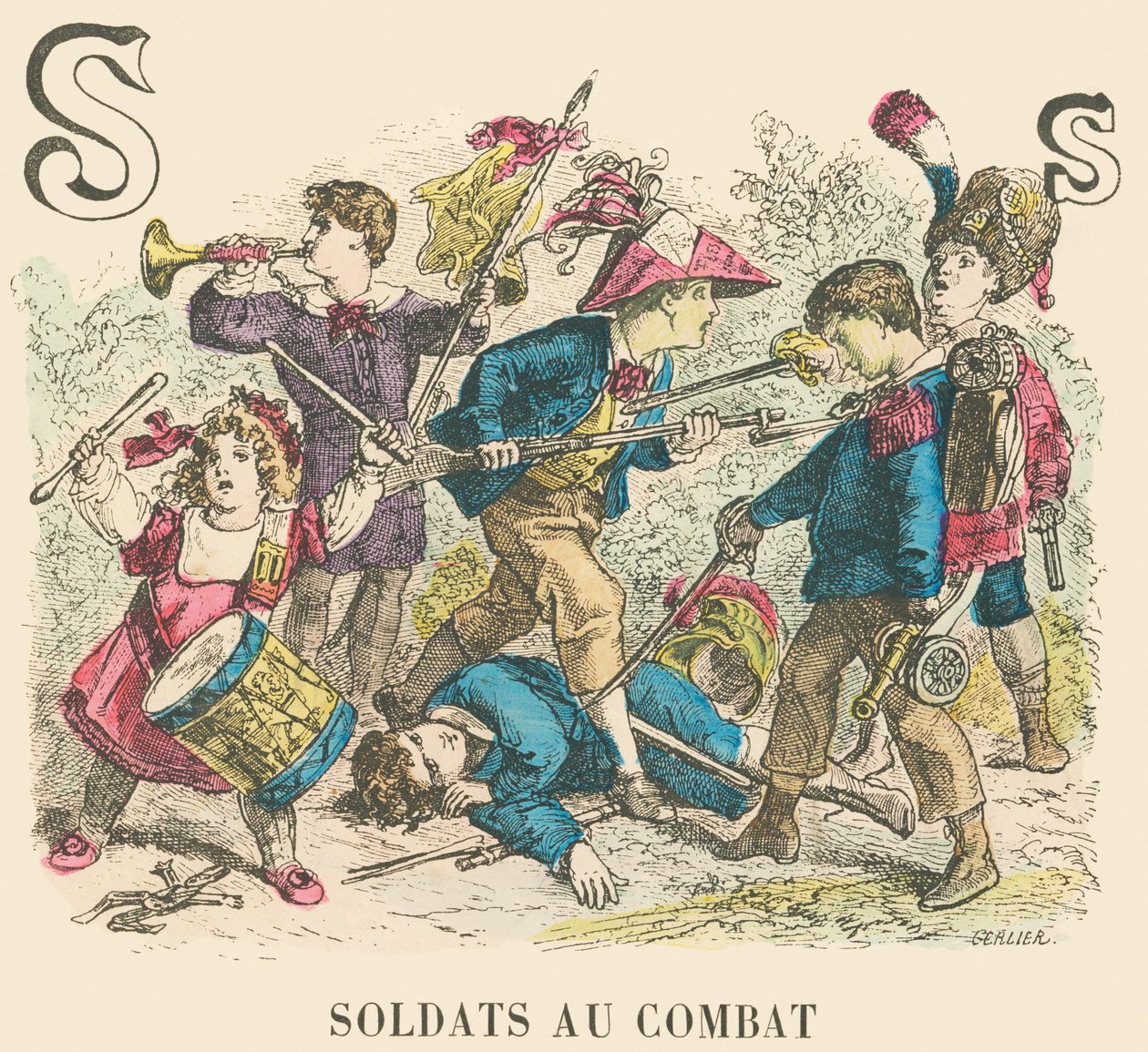 Soldati in combattimento da French School