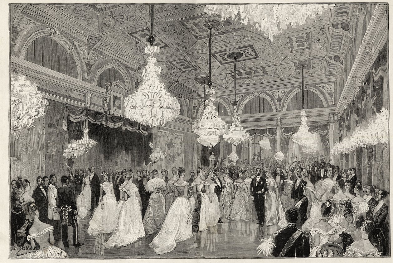 Sadi Carnot (1837-1894) Presidente francese dal 1887 al 1894 e sua moglie al palazzo dell