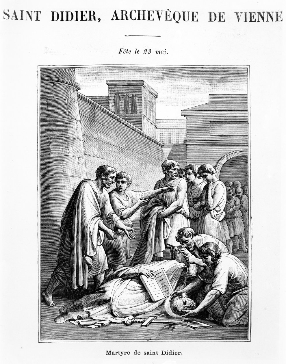 San Desiderio, arcivescovo di Vienne da French School