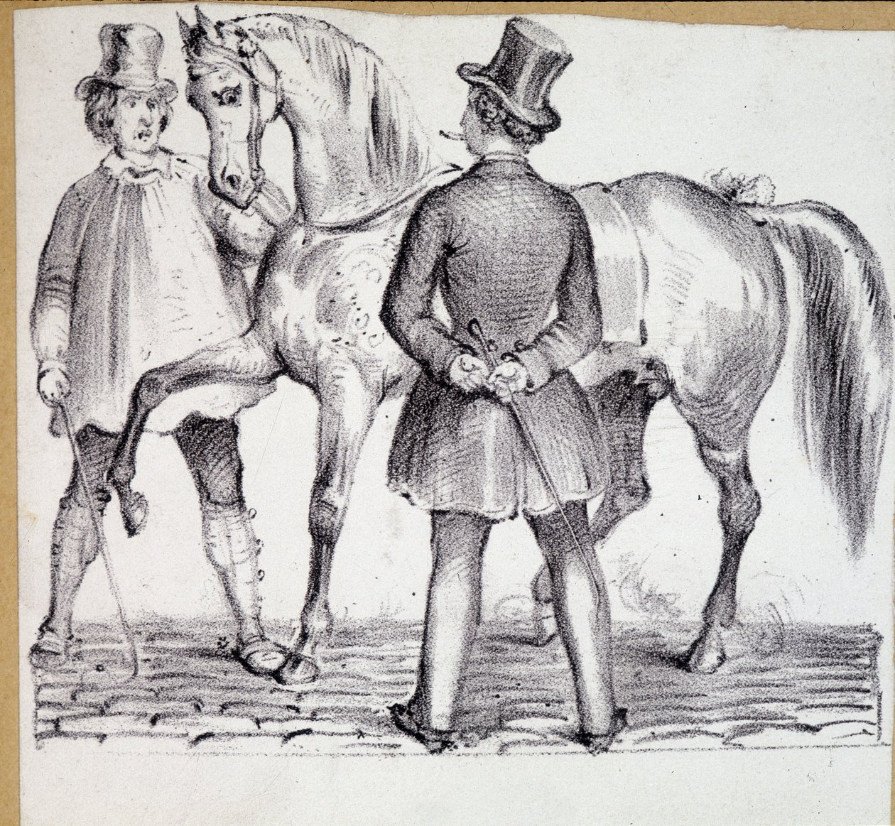 Vendita di un cavallo (trucco e cliente) da French School