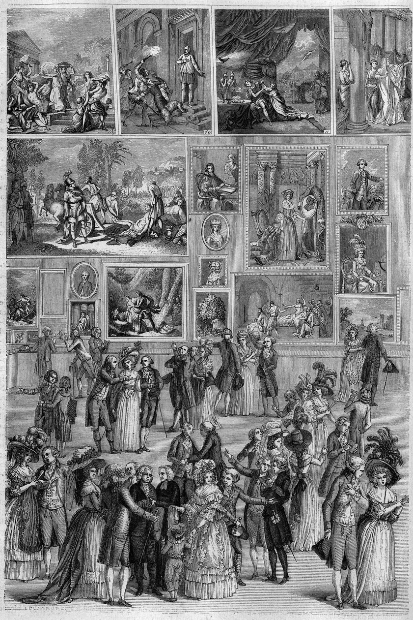 Salone del 1787: vista del Salone Carré al Louvre durante l