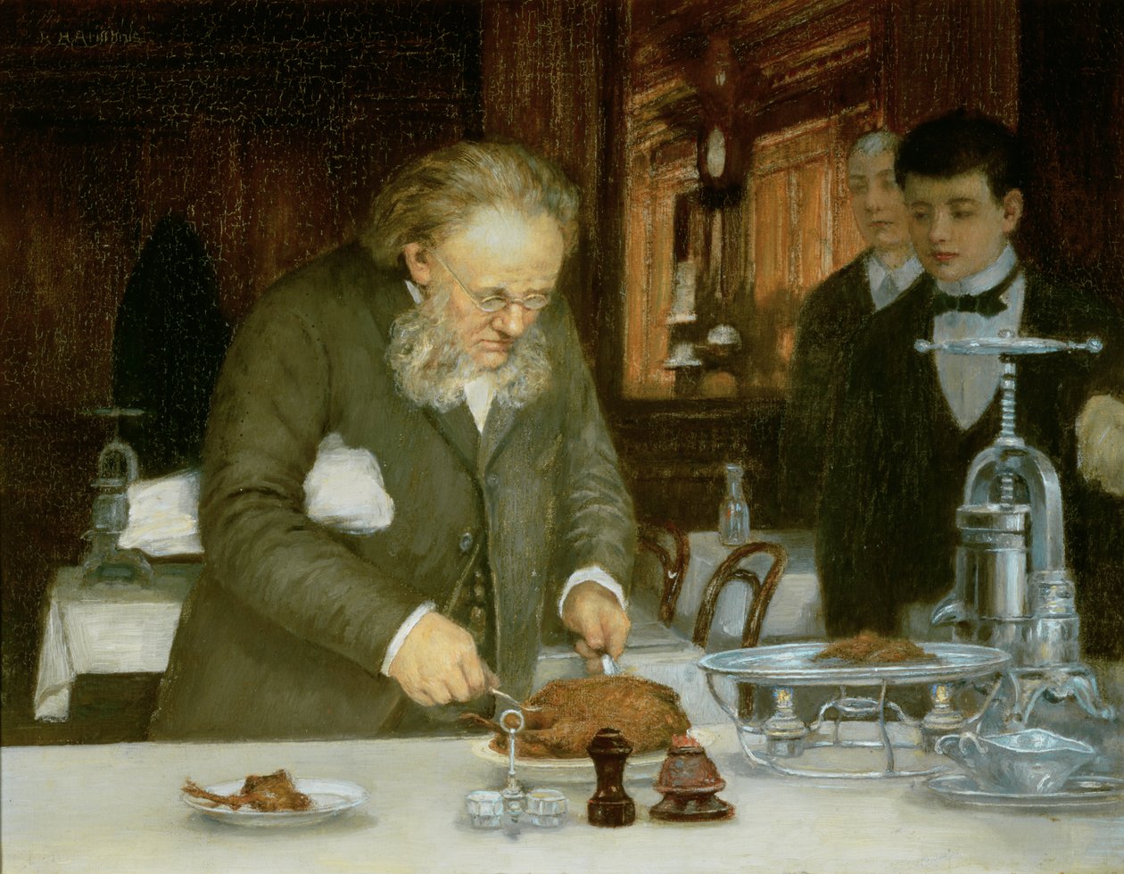Scena al ristorante La Tour d