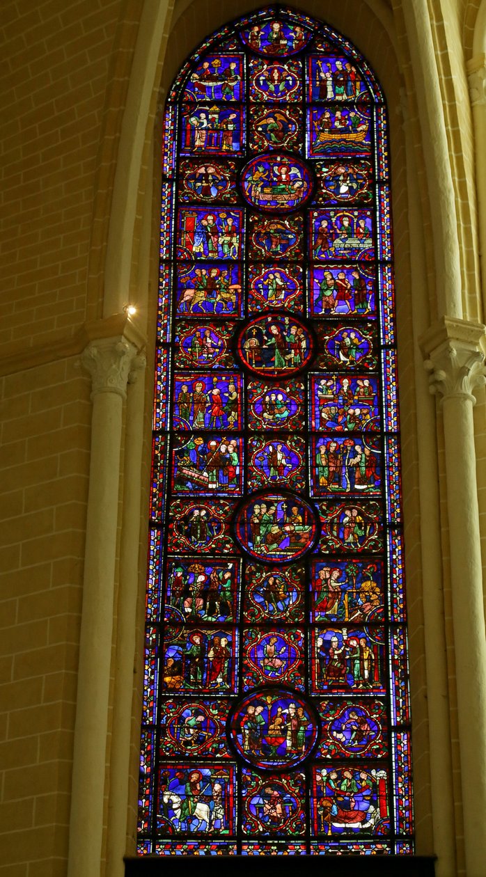 Scena dalla Vita di San Martino, Cattedrale di Chartres da French School