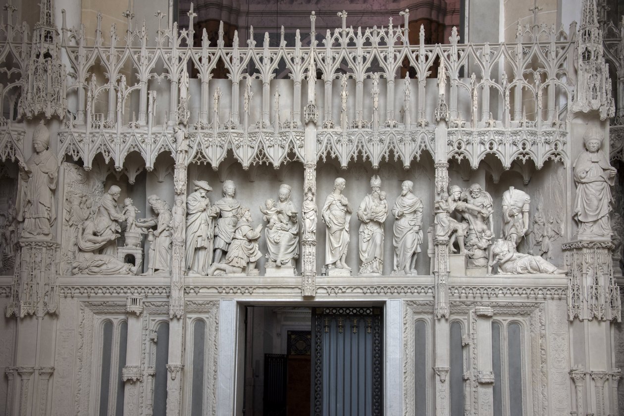 Scene del coro della cattedrale di Chartres da French School