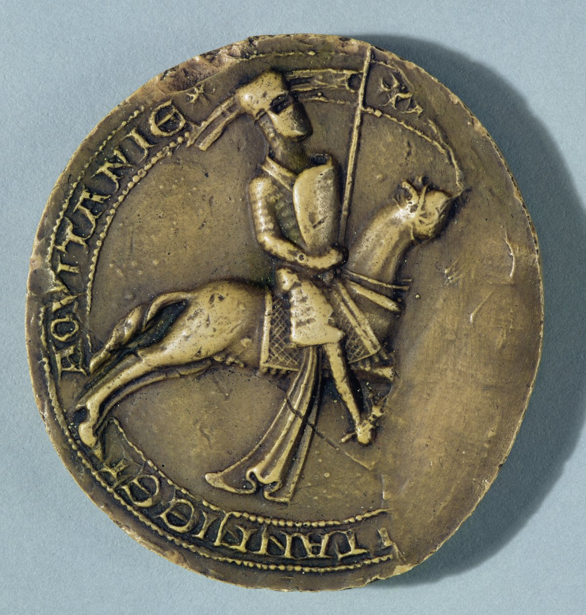 Sigillo di Arturo I (1187-1203) Duca di Bretagna da French School