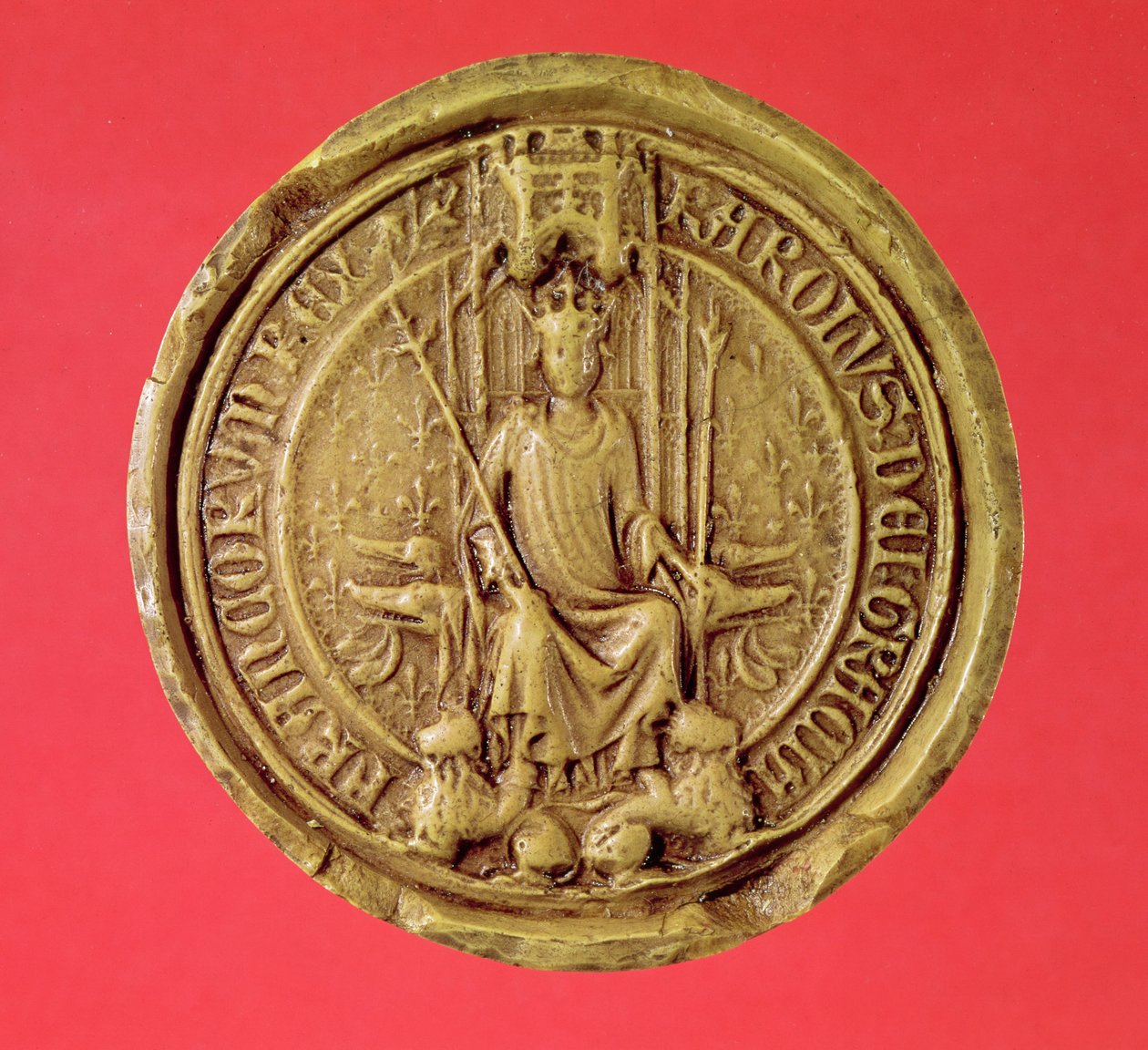 Sigillo di Carlo VII (1403-61) da French School
