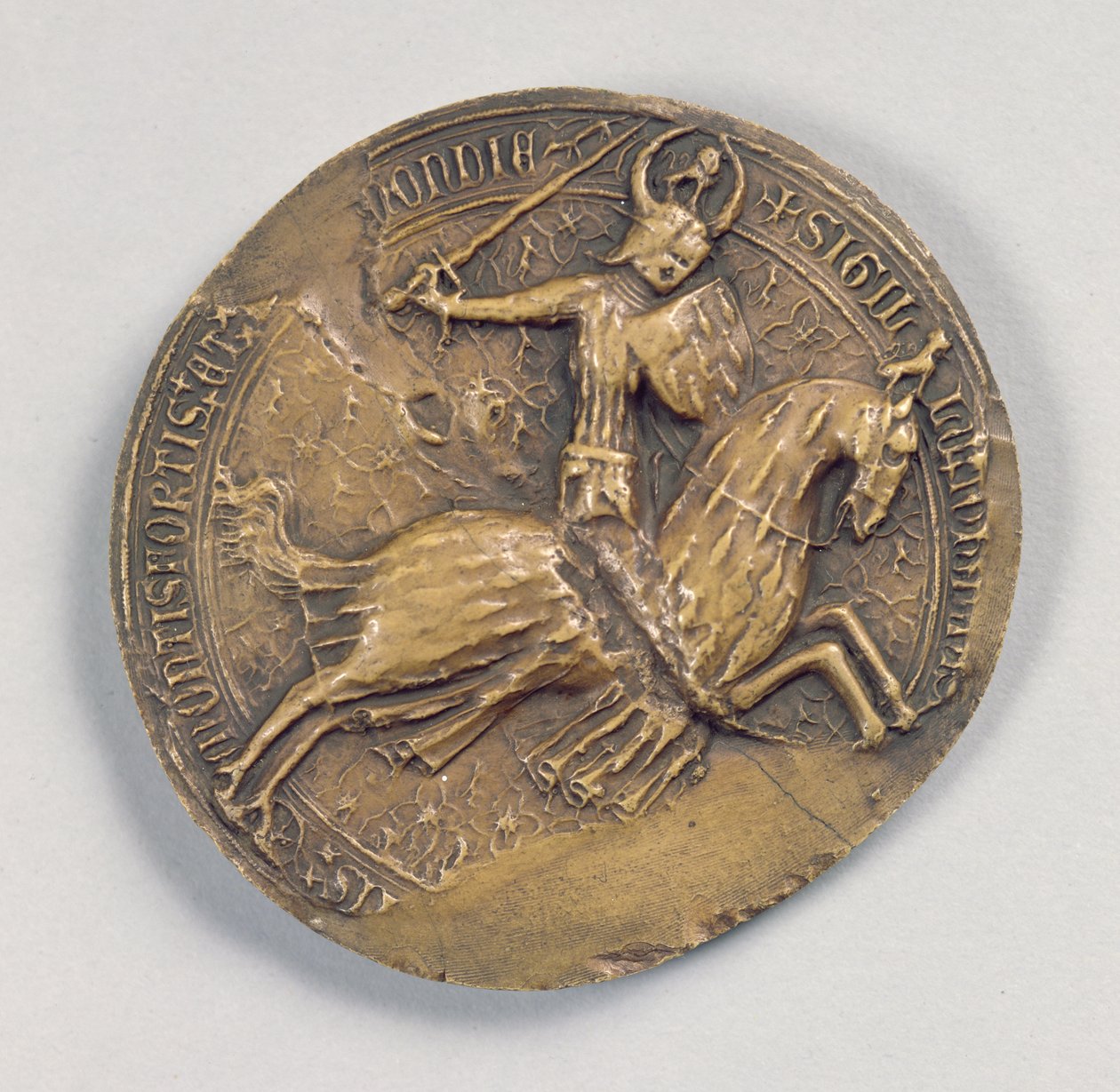 Sigillo di Jean IV il Valoroso (1341-99) Duca di Bretagna da French School