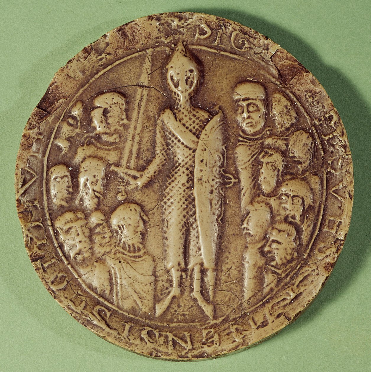 Sigillo del Comune di Soissons, 1228 da French School