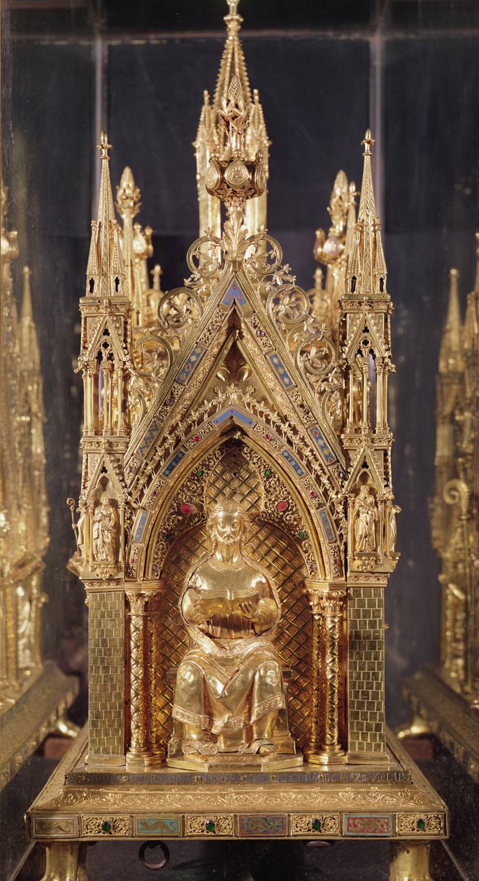 Figura seduta di Cristo, dal Reliquiario di San Taurino da French School