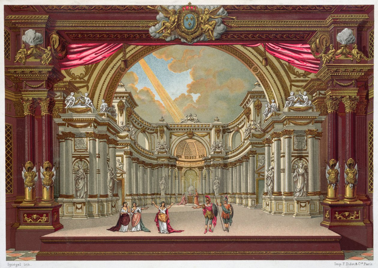 Progetto scenografico per il Teatro di Versailles da French School
