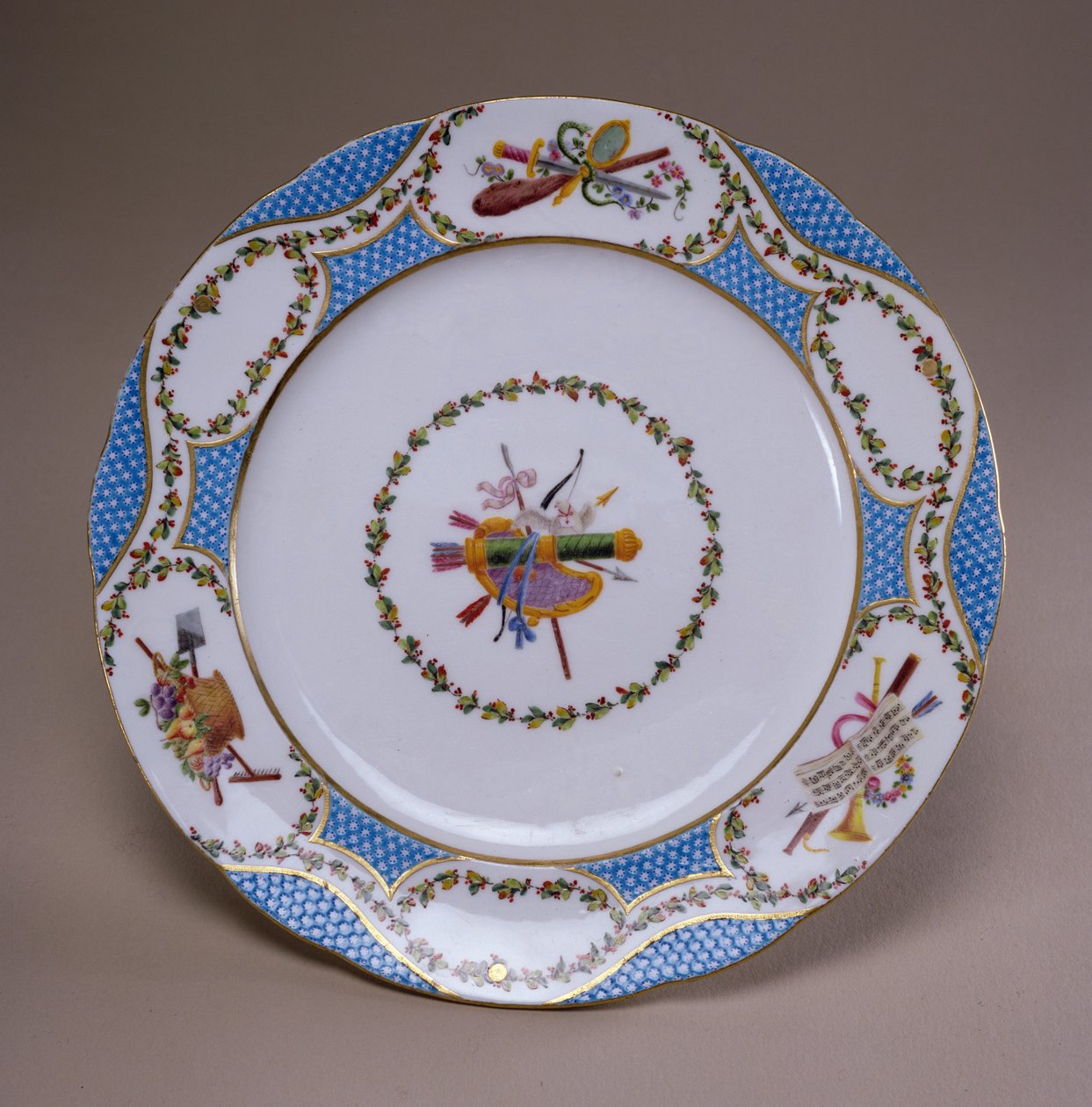 Piatto del servizio da dessert di Sèvres, dal Servizio Melbourne, 1770 da French School