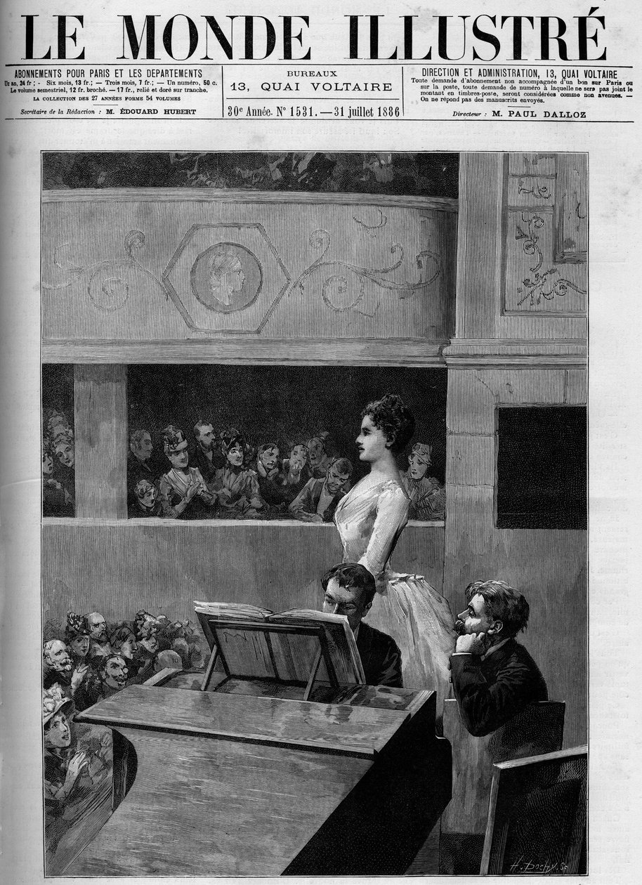 Concorso di canto al Conservatorio di musica di Parigi. da French School