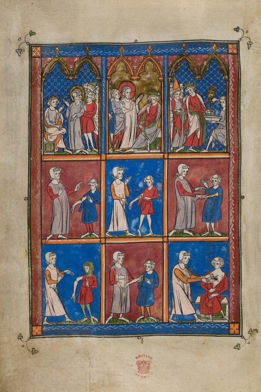 La Chirurgia, varie scene bibliche e mediche da French School