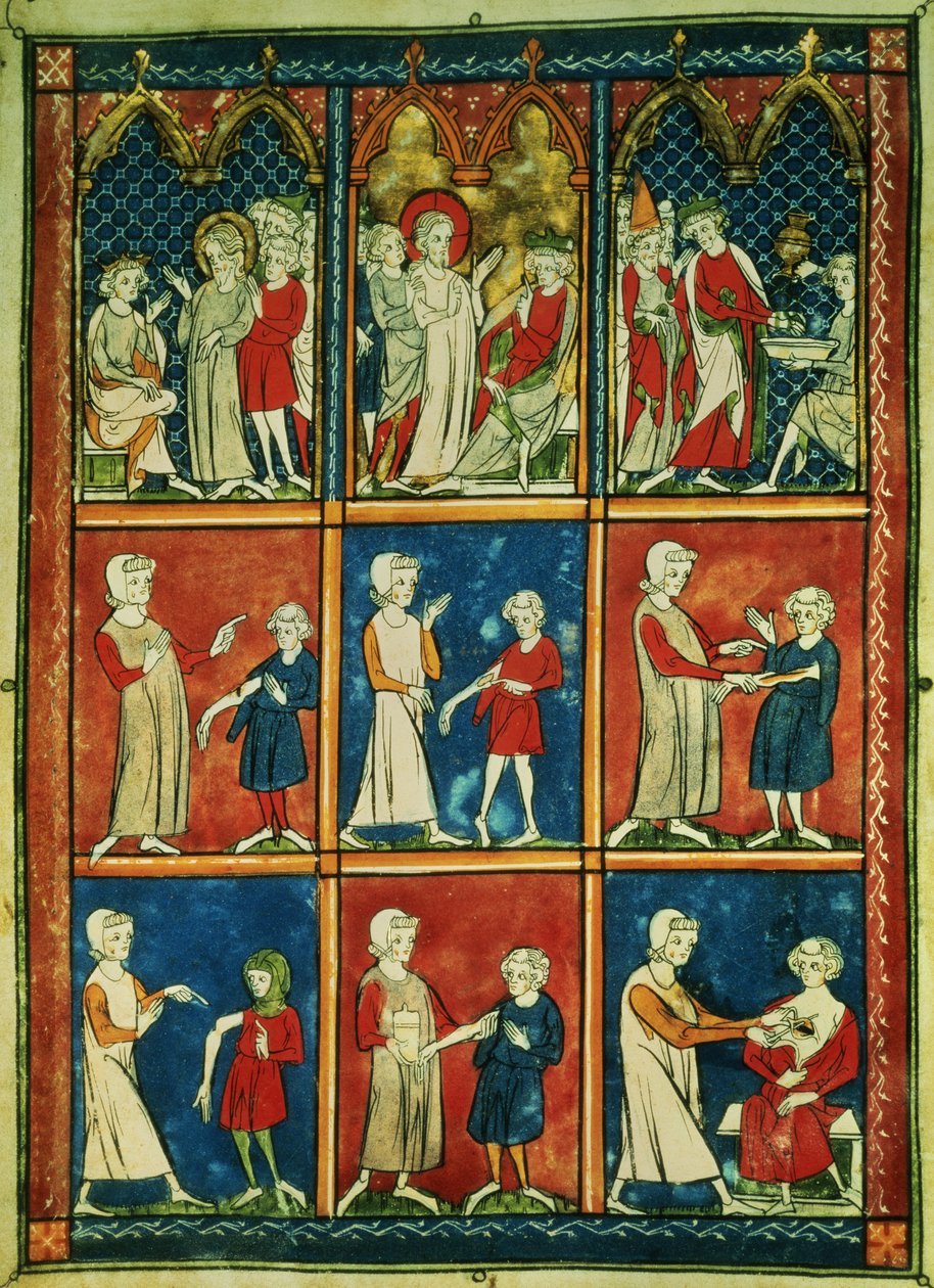 Vari disturbi medici e scene bibliche, da 