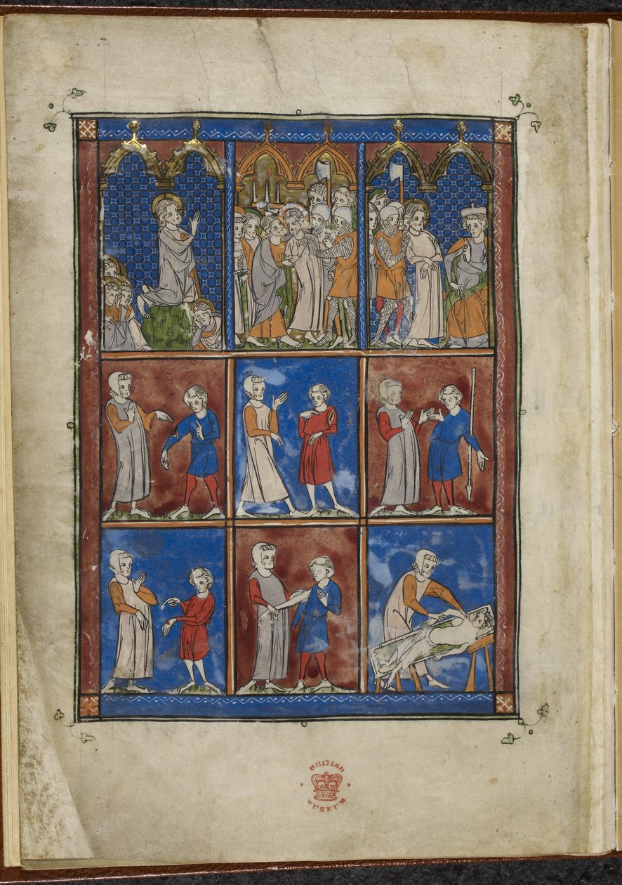 Nove miniature che mostrano scene bibliche e mediche, Chirurgia da French School
