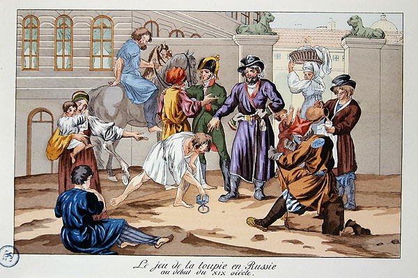 Gioco della trottola in Russia all