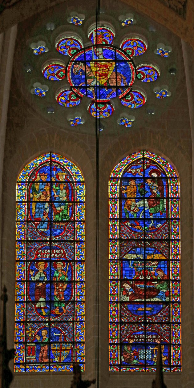 Ss Giovanni e Giacomo; Adorazione dei Magi; La Natività; La Fuga in Egitto; cavaliere Beaufort; donatori da French School