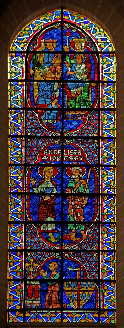 Ss Giovanni e Giacomo; Adorazione dei Magi; donatore: Bouchard de Marly da French School