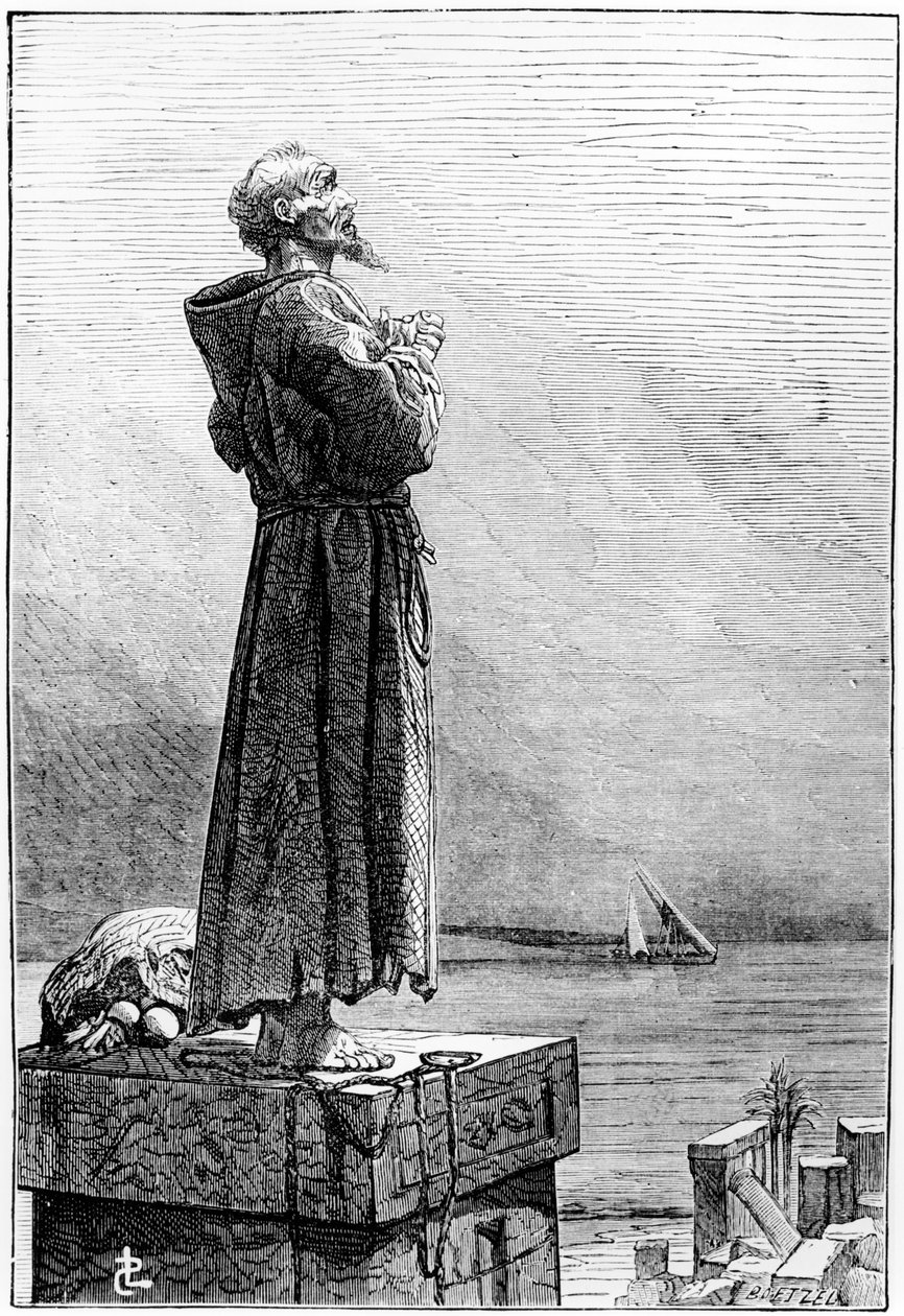 San Simeone Stilita, fine del XIX secolo da French School