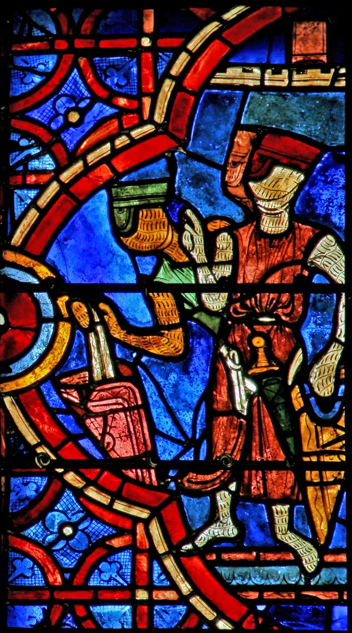 Gli assassini di San Tommaso Becket si preparano ad assalirlo da French School