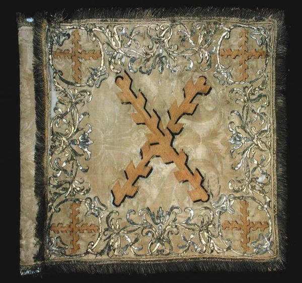 Stendardo del Reggimento di Cavalleria di Borgogna, c.1750 (damasco ricamato) da French School