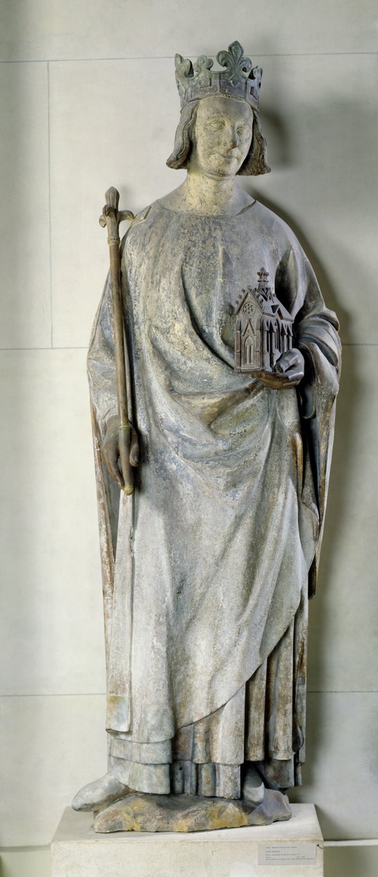 Statua di Carlo V (1338-80) Re di Francia, 1365-80 da French School