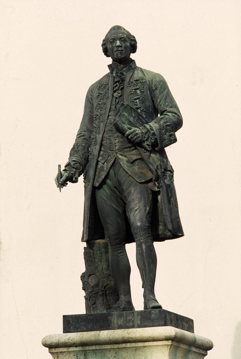Statua di Georges Louis Leclerc, Conte di Buffon (1707-1788), Montbard (21 Côte d