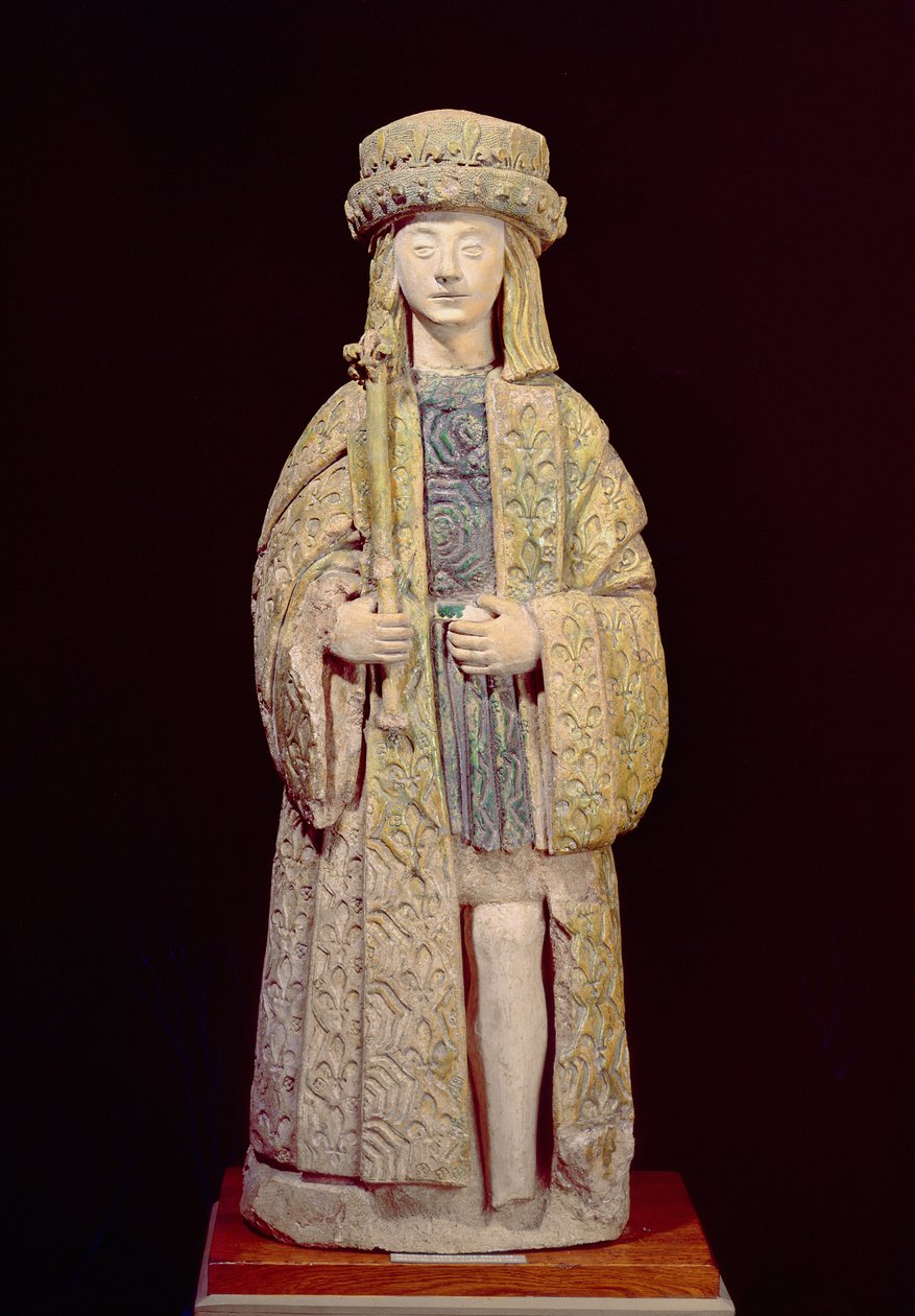 Statua di San Luigi, fine XV o inizio XVI secolo da French School