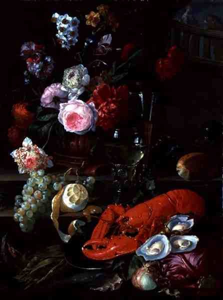 Natura morta con aragosta, c.1700 da French School