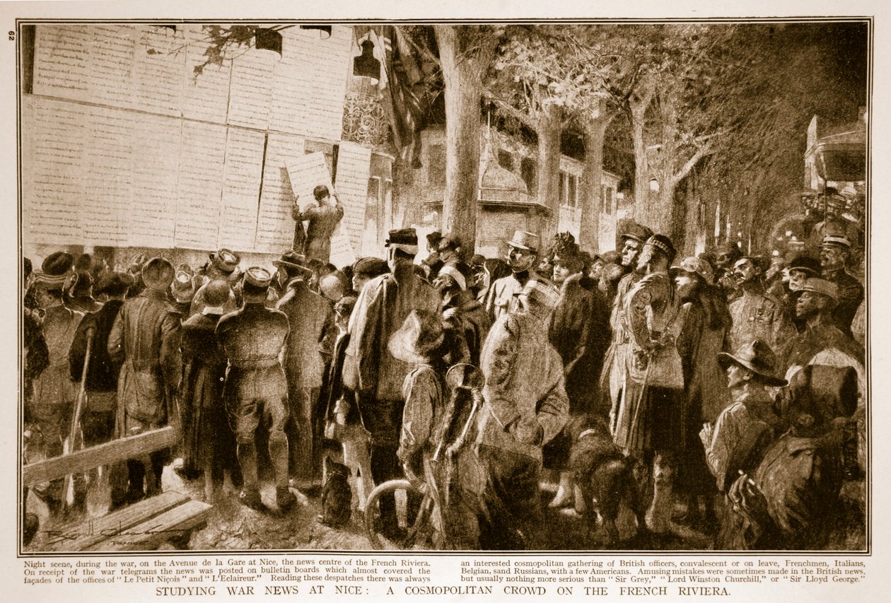 Studiare le notizie di guerra a Nizza: Una folla cosmopolita sulla Riviera francese, 1914-19 da French School