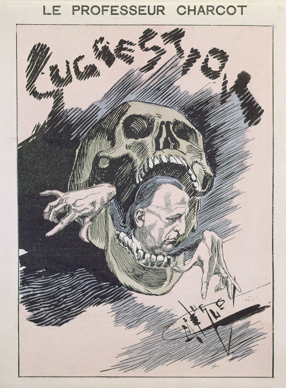 Suggerimento, caricatura di Jean Martin Charcot, c.1880-85 da French School