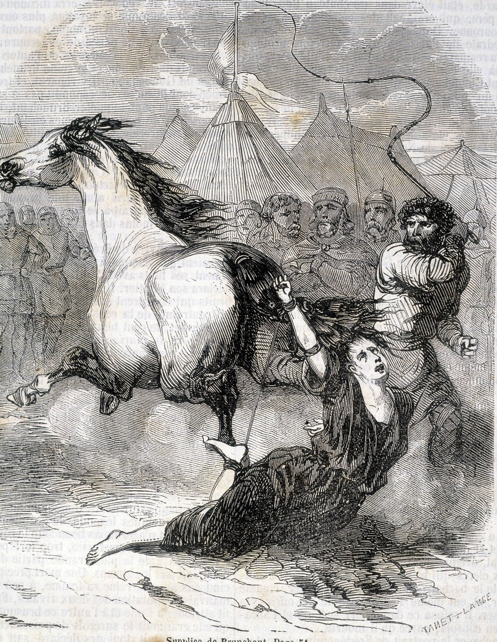 Supplice di Brunehaut (o Brunehilde) (613) - in 