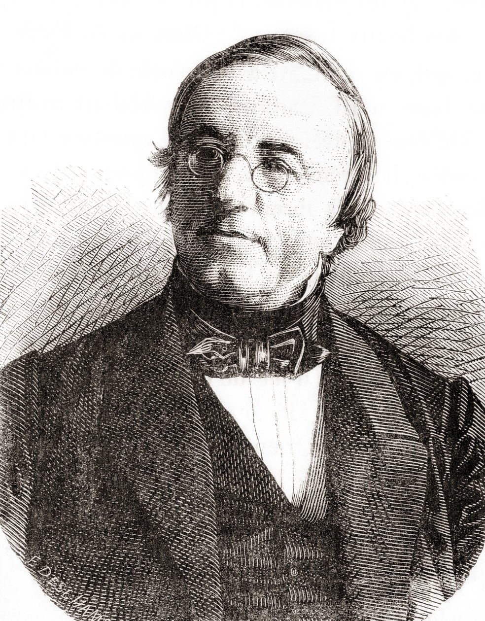 Fisico svizzero Auguste Arthur de la Rive, da Les Merveilles de la Science, pub.1870 da French School