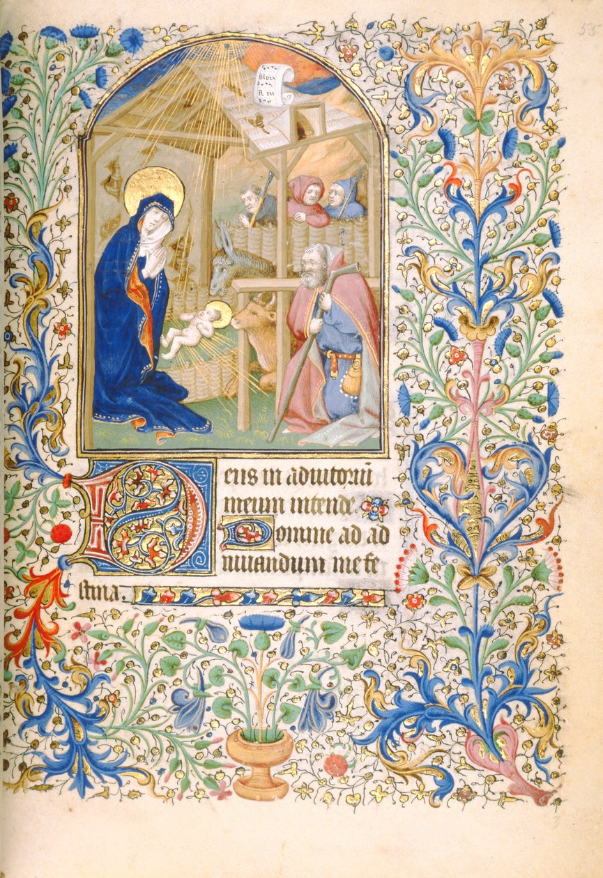 La Natività (Uso di Parigi) c.1460 da French School