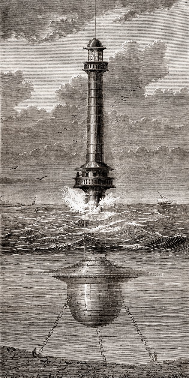 Il faro galleggiante del XIX secolo posto all