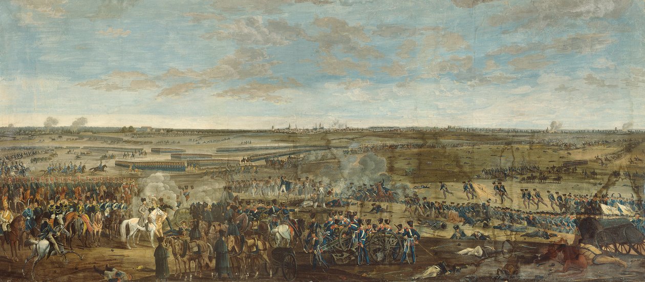 La battaglia di Lipsia, 18 ottobre 1813 da French School