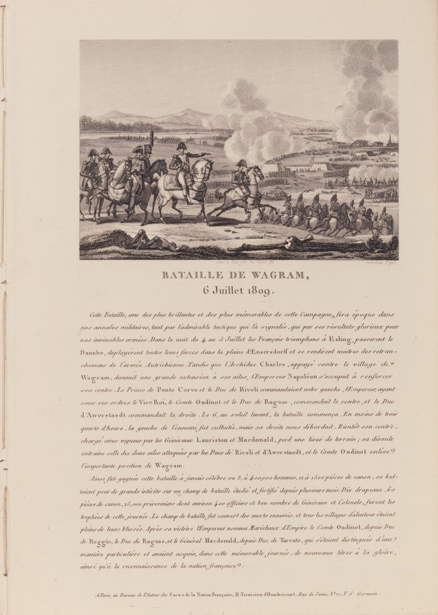 La battaglia di Wagram il 6 luglio 1809 da French School