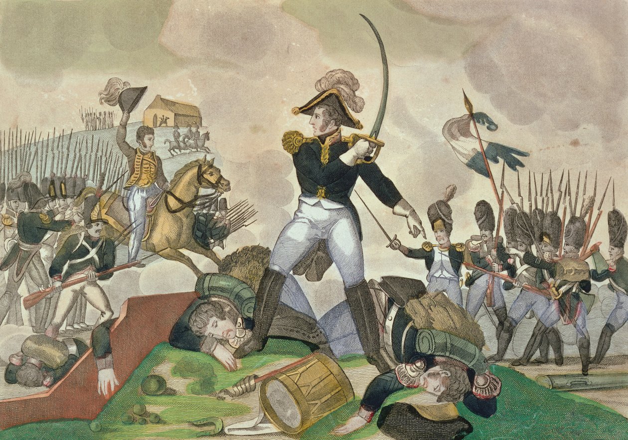 La battaglia di Waterloo, 18 giugno 1815 da French School
